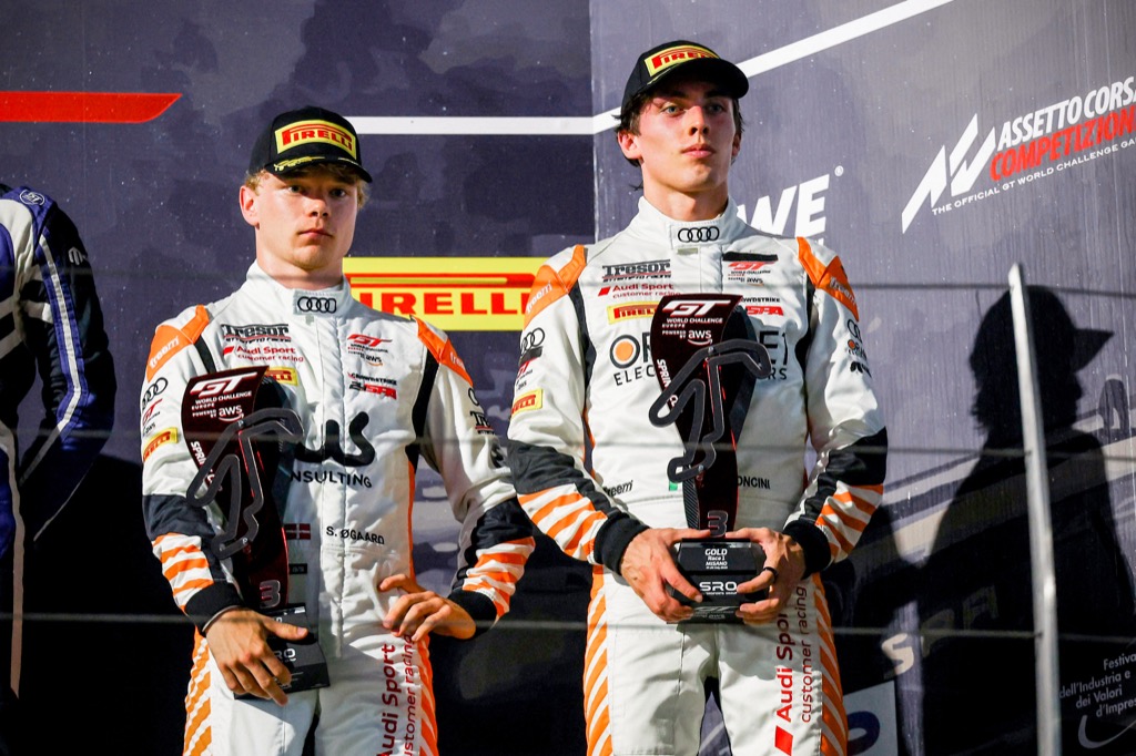 Sebastian Øgaard sikrede endnu et GTWC-podie på Misano.
(Foto: SRO Motorsports Group)